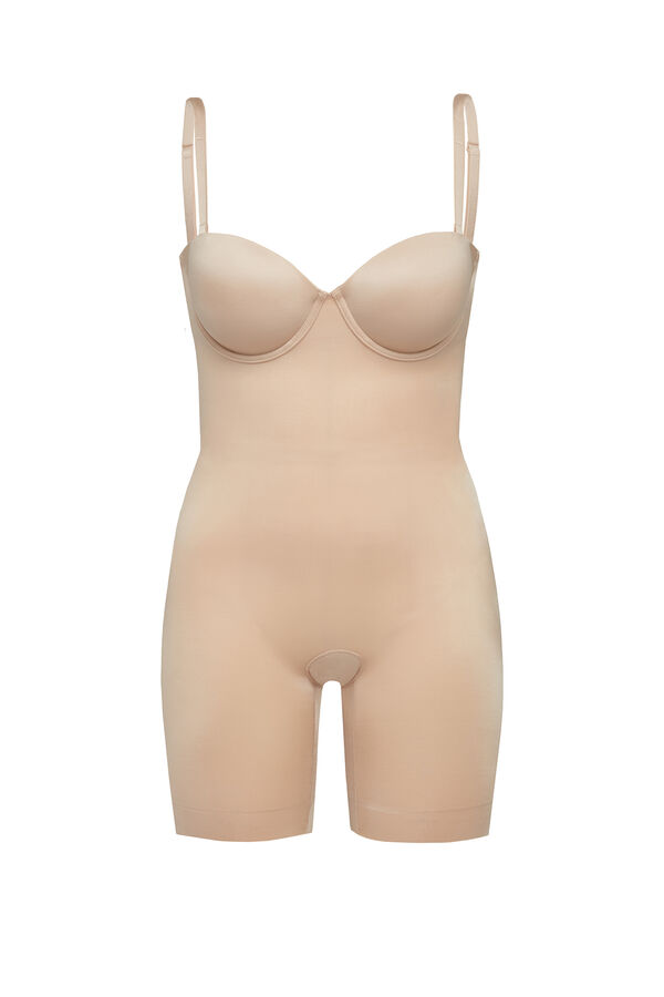 Womensecret Schulterfreier Shaping-Body Beige Spanx Nude