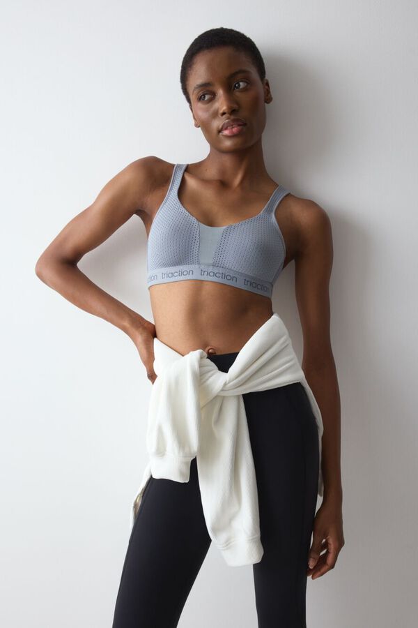 Triumph Triaction Energy Lite N EX bra top grey