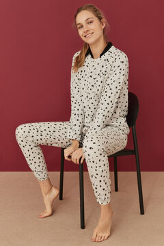 Womensecret Pyjama 101 Dalmatiner Grau Flecken Grau