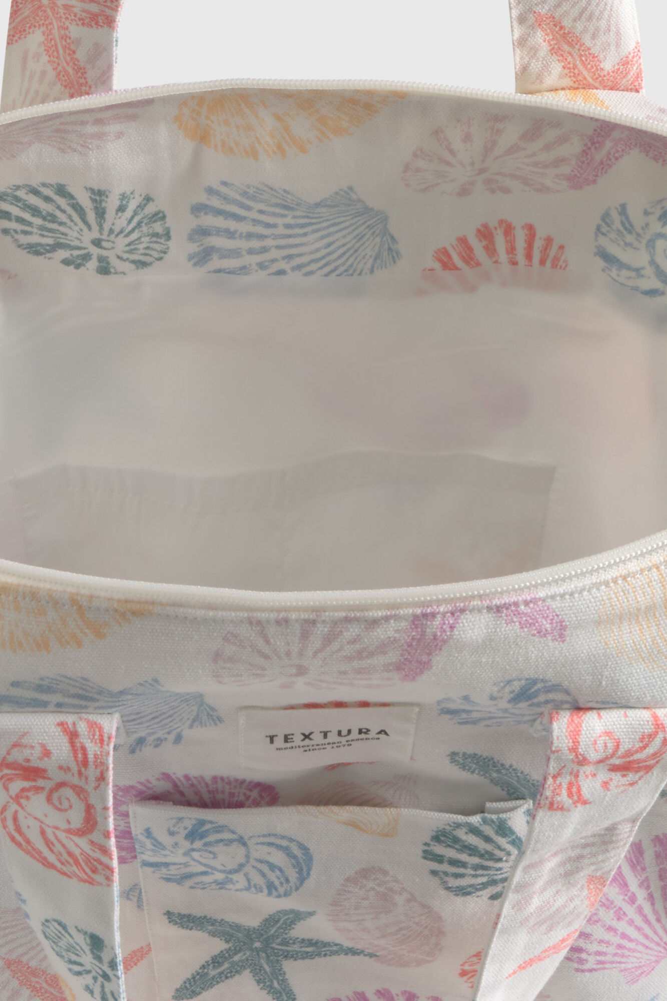 Textura Strandtasche aus Baumwolle mit Unterwasserwelt-Motiv