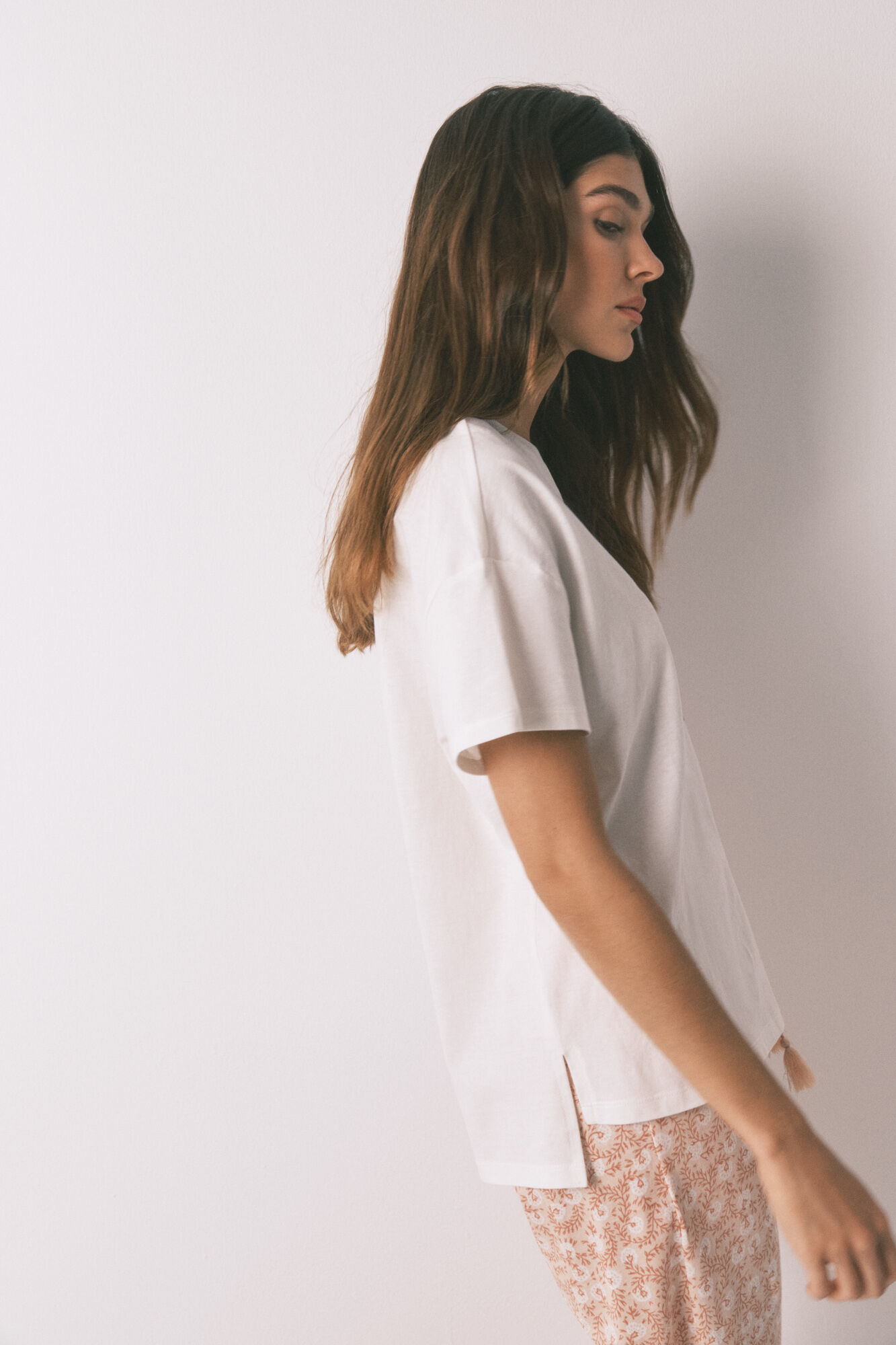 Women'secret 100% cotton "Namaste" white T-shirt