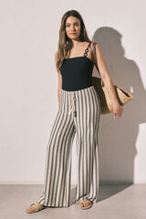 Women'secret Striped long trousers blue