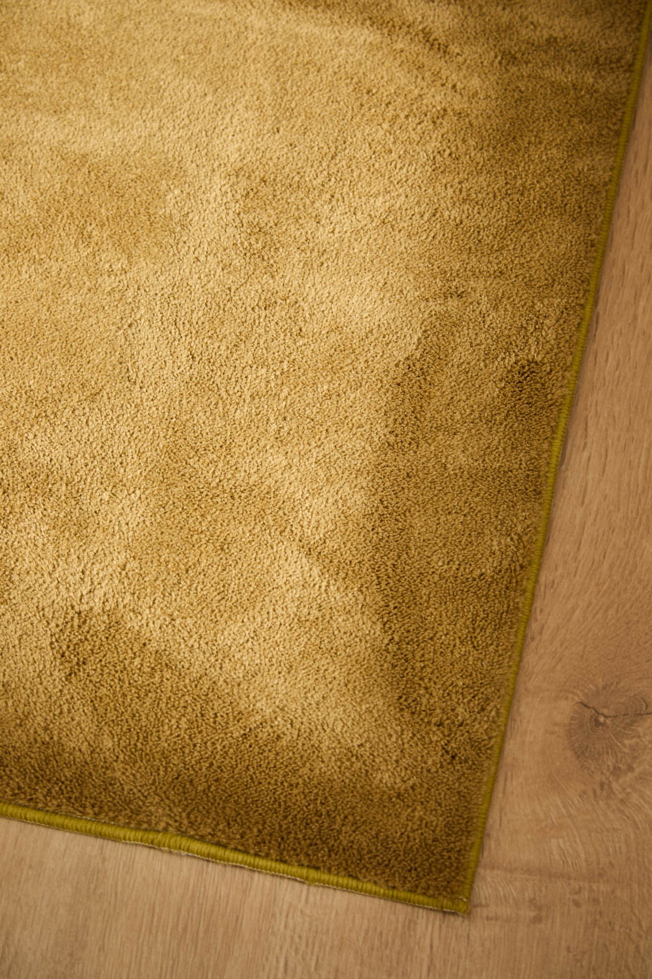 Calma House Alfombra lavable de pelo suave mostaza Apolo