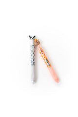 Mr. Wonderful Set of 2 erasable Raccoon and Capybara pens Bo-Bo Click! printed