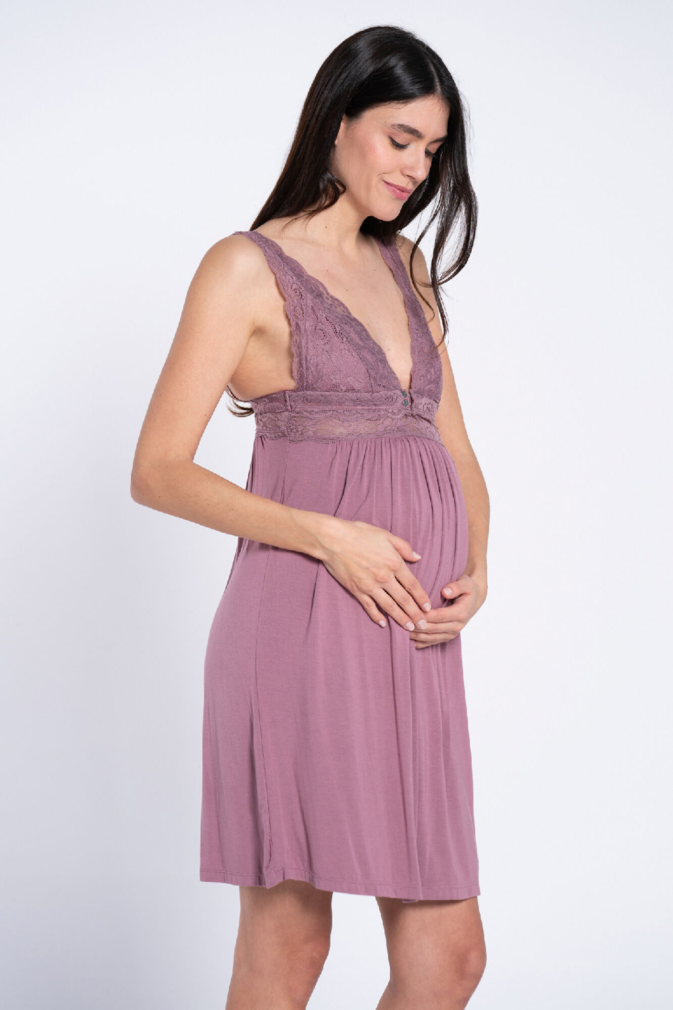 Ohma! Dessous-Nachthemd mit Spitze