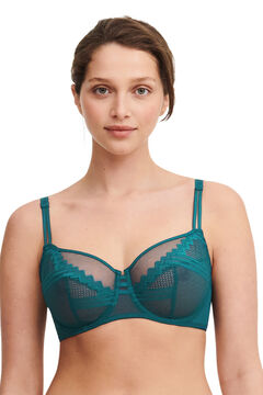 Womensecret Rodeo underwired high-coverage full-cup bra blue