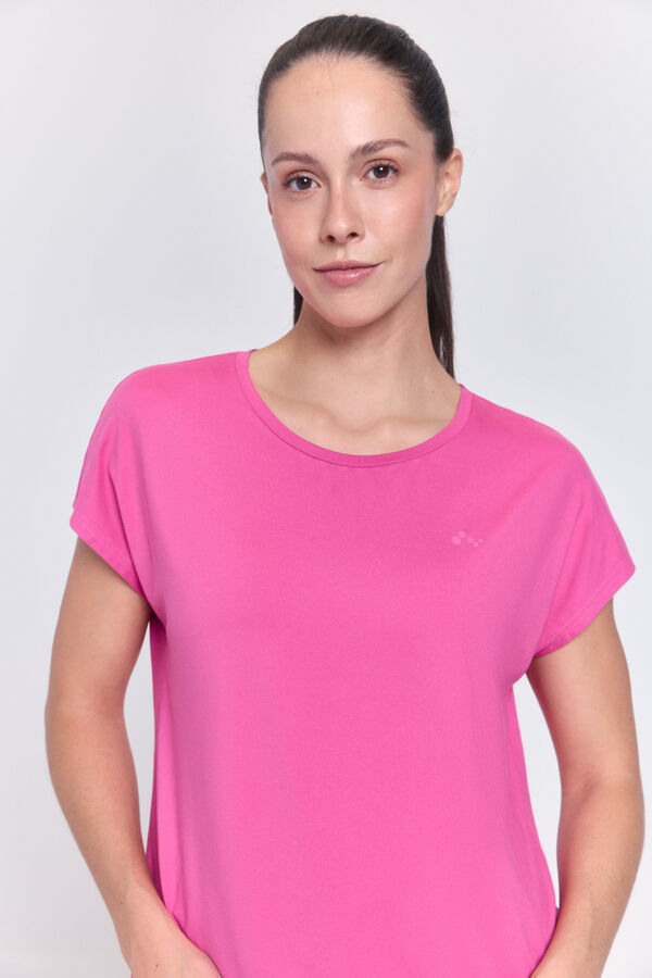 Only Play Camiseta manga corta soft fucsia