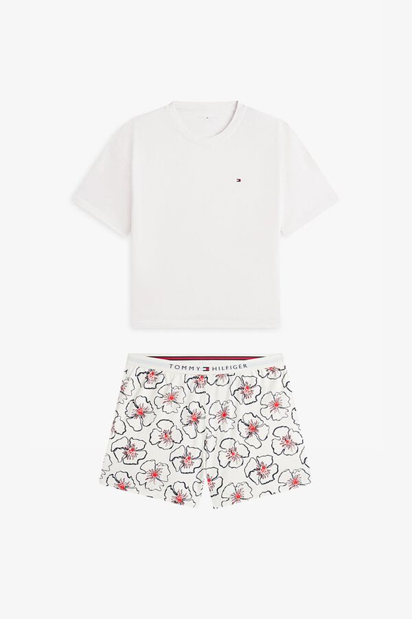 Tommy Hilfiger Conjunto pijama corto print floral beige