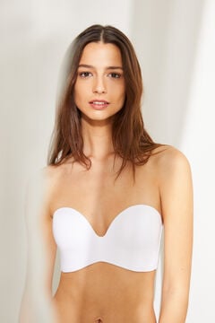 Womensecret Wireless strapless bra white