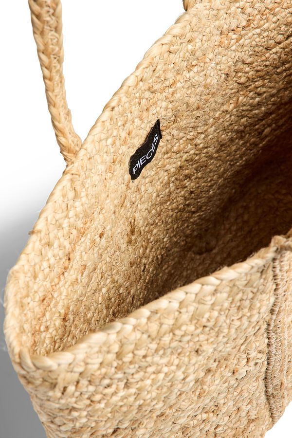 Pieces Gro&szlig;e Strandtasche aus Jute Nude