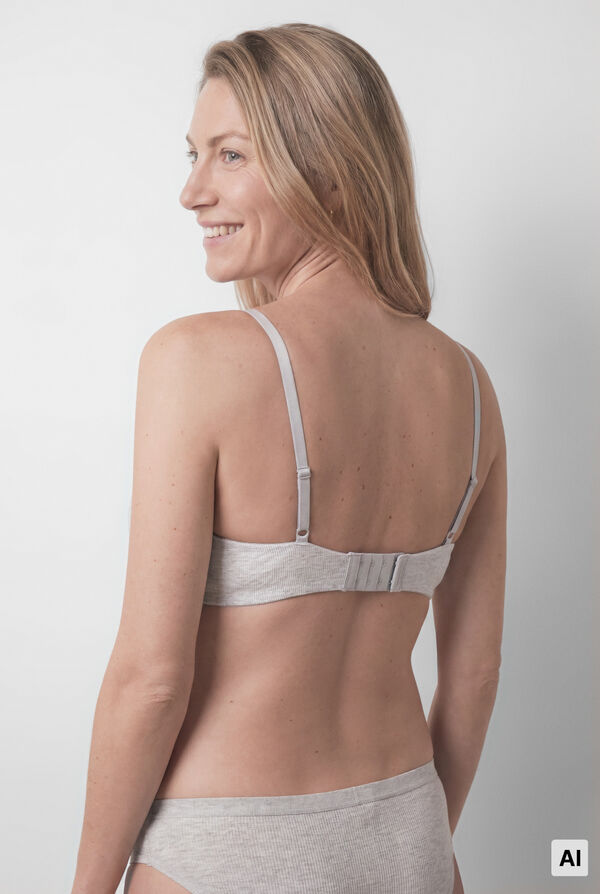 Women'secret Grey cotton triangle maternity bra CHARMING grey