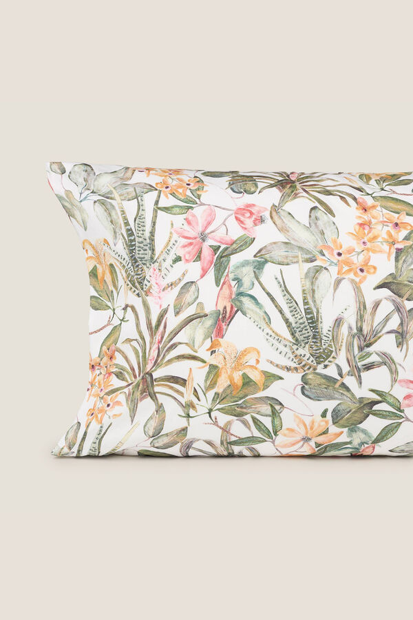 Womensecret Floral cotton pillowcase bézs
