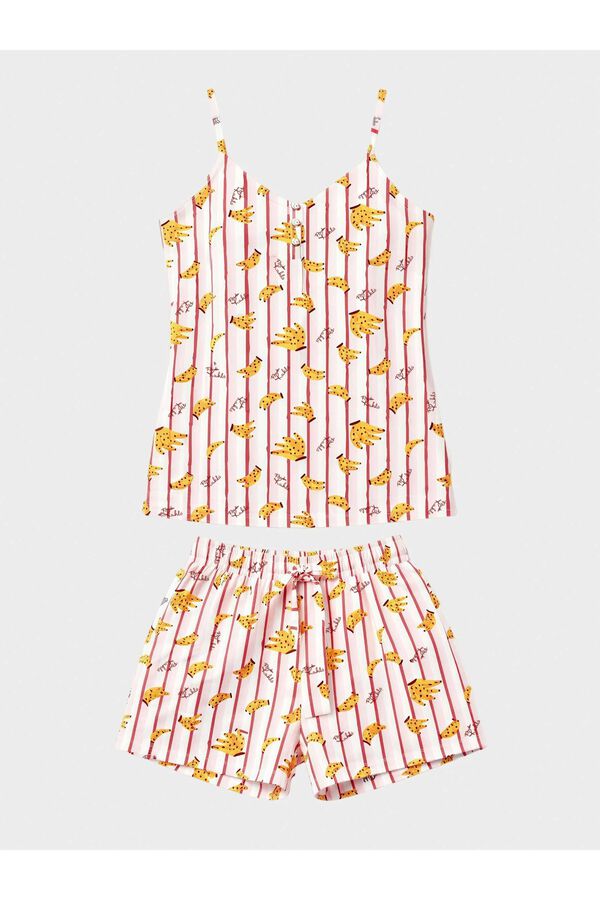 Gisela Fruit print pyjamas FRIDA white