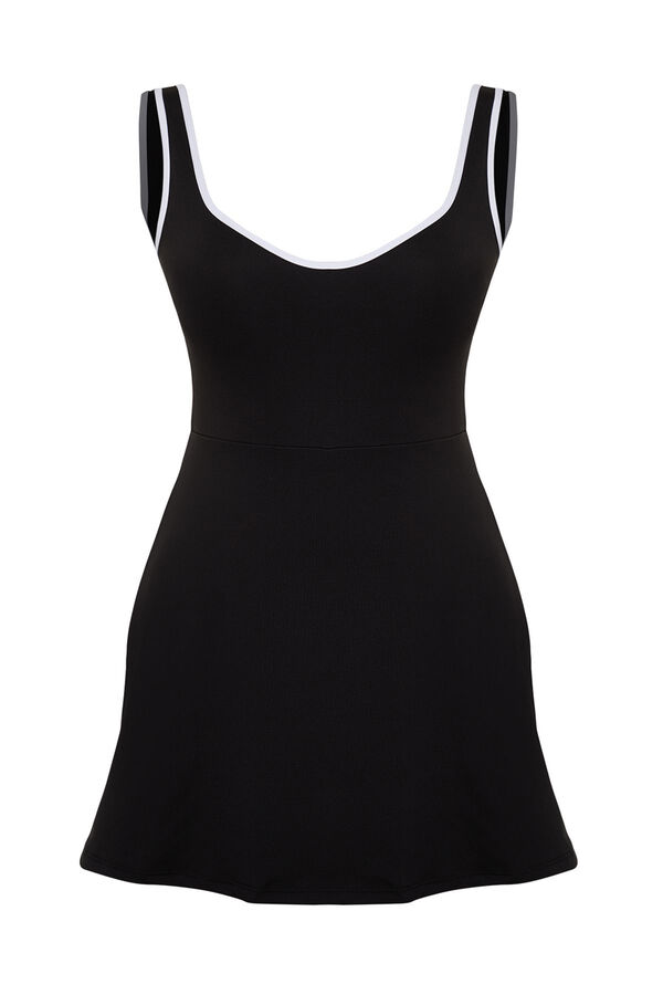Trendyol Vestido deportivo negro malla interior negro