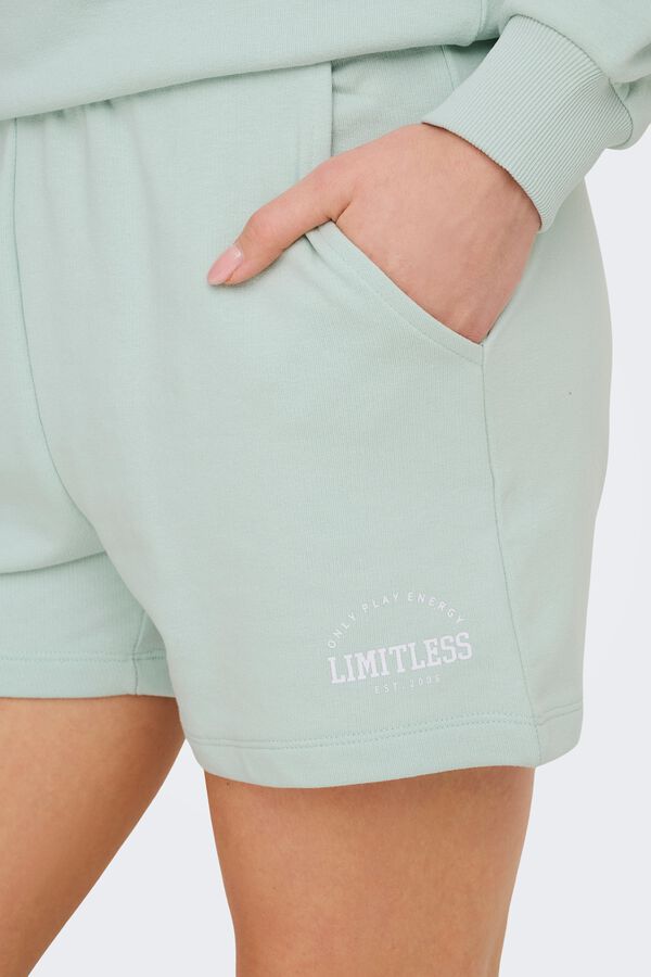 Only Play Pantal&oacute;n corto de ch&aacute;ndal gris