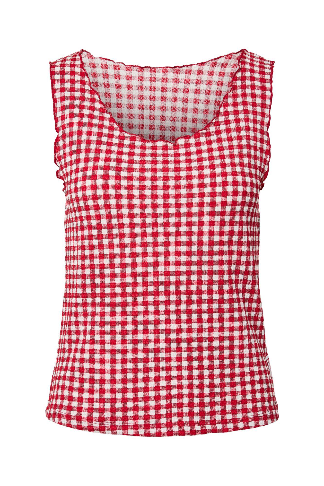 Pieces Bedrucktes &auml;rmelloses Top