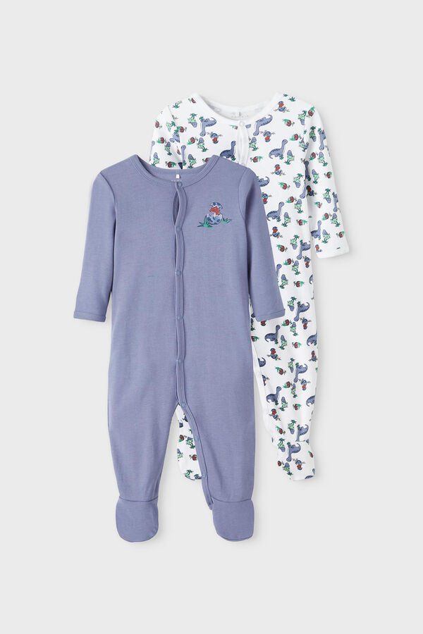 Womensecret Pack of two baby sleepsuits grey