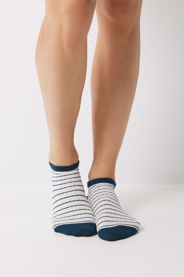 Womensecret 3-pack short striped socks printed