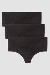 Gisela High seamless thong noir