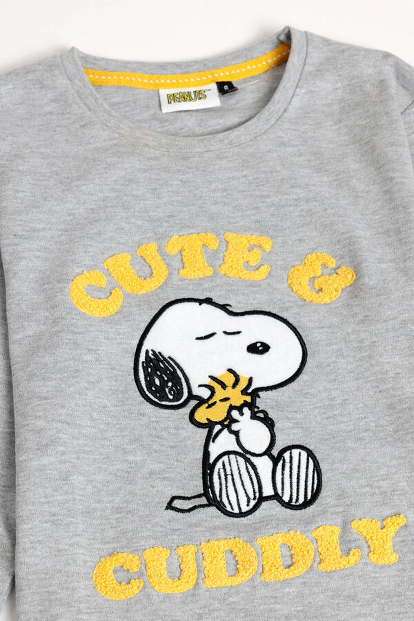 Admas Pijama Family Snoopy Funny para ni&ntilde;a&nbsp; gris