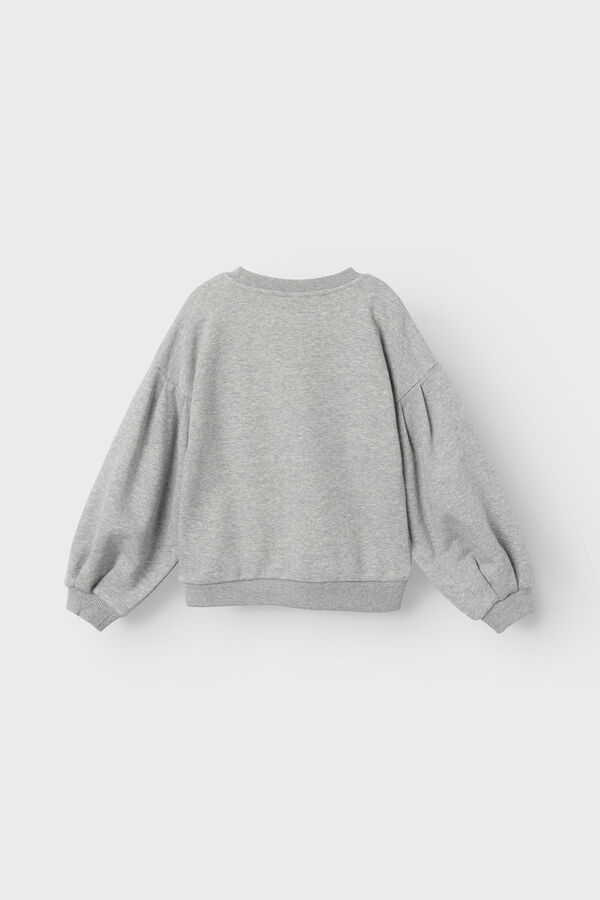Womensecret Girls' sequin sweatshirt gris