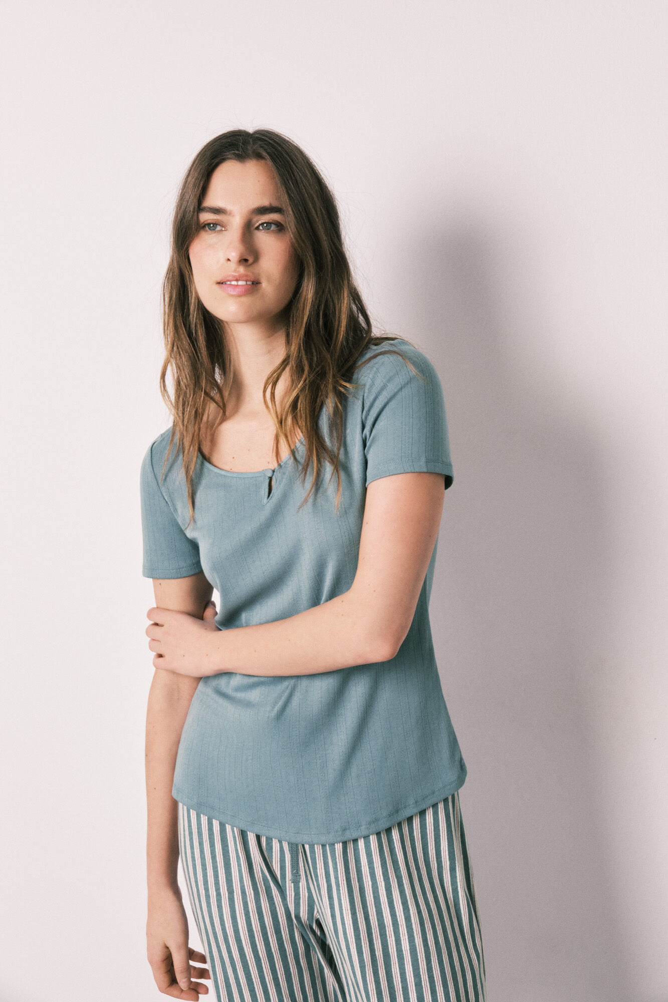 Women'secret Green striped pyjamas