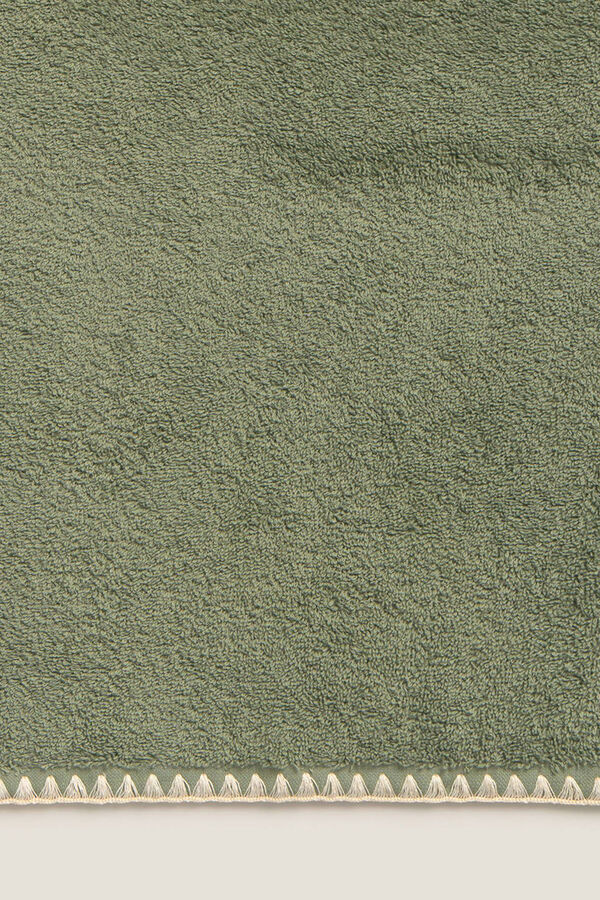 Textura Dekorativ Bademode Handtuch Naturwei&szlig;