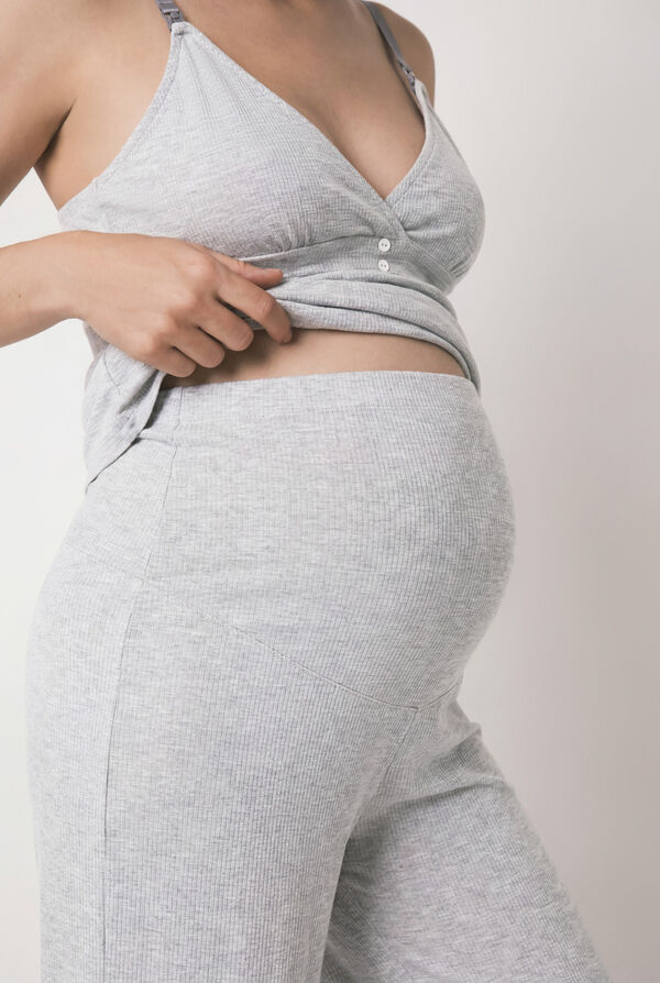Women'secret Grey maternity long pyjamas grey