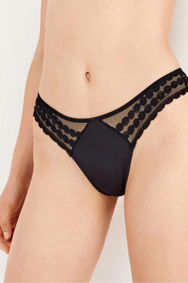 Gisela Lace Brazilian panty black
