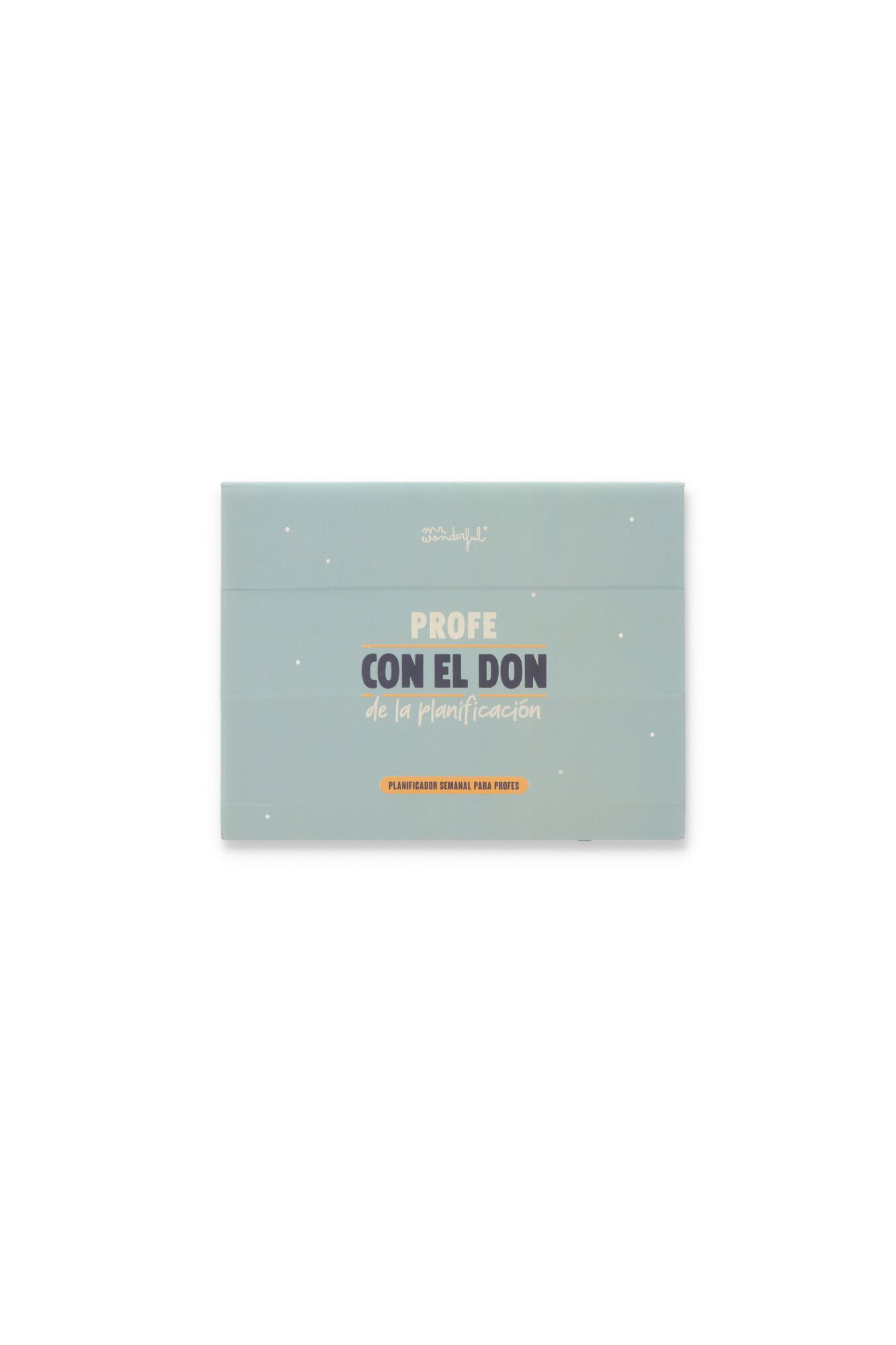 Mr Wonderful Planificador semanal de sobremesa con imanes para profe - Profe con el don de la planificaci&oacute;n