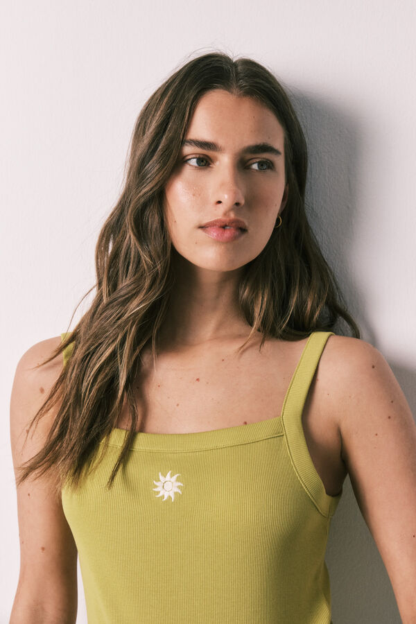 Women'secret Green strap short pyjamas green