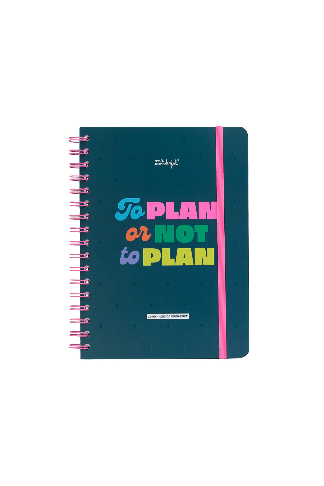 Mr. Wonderful Agenda escolar basica 2026-2027 semana vista - To plan or not to plan