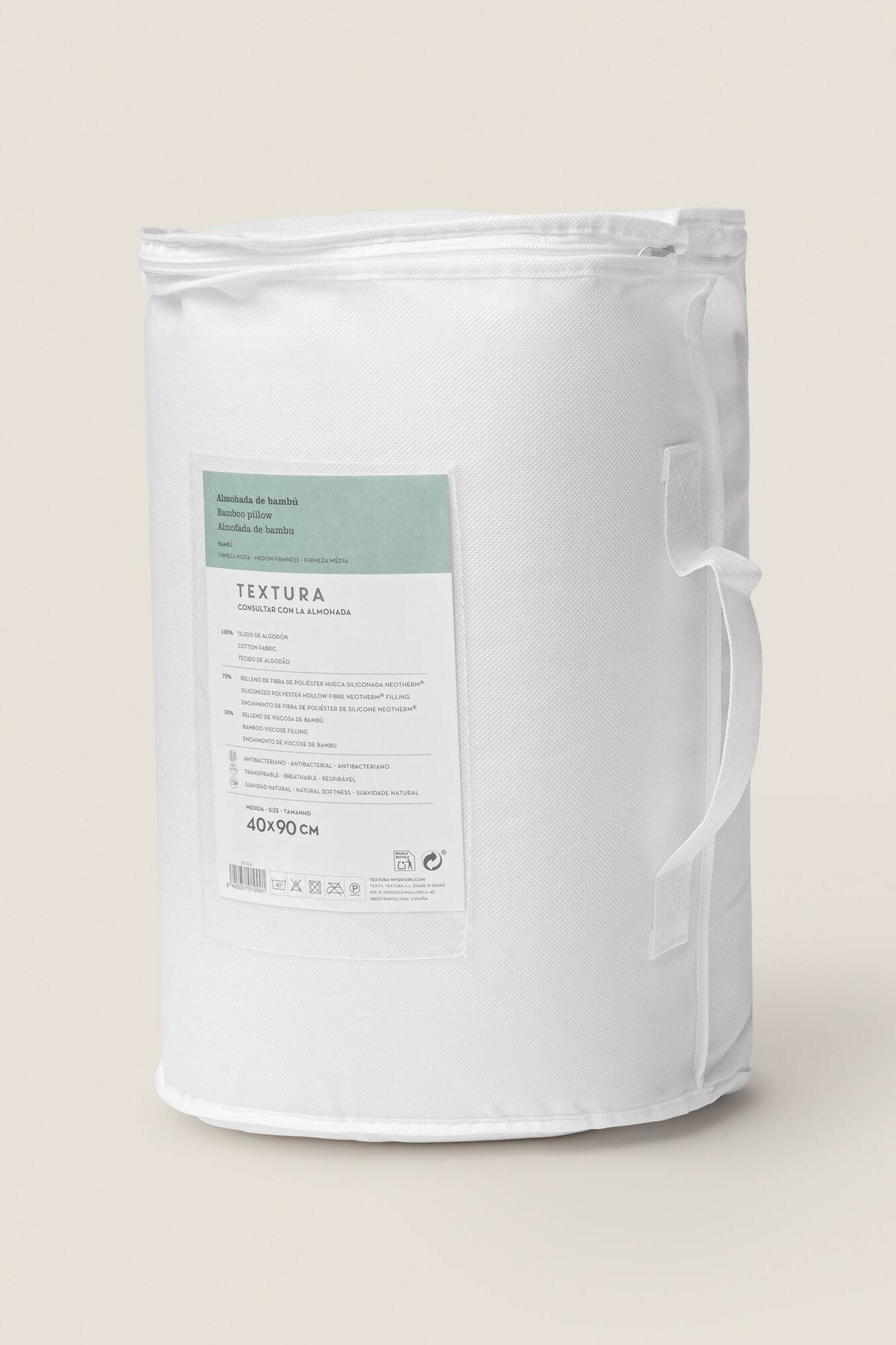 Textura Medium firmness bamboo pillow
