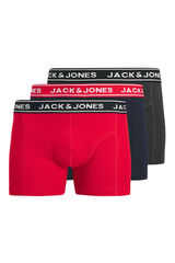 Jack & Jones Lot de 3 boxers bleu