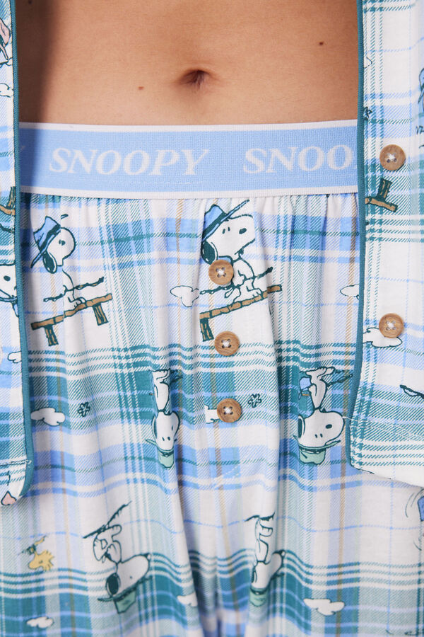 Womensecret Classic Snoopy pyjamas in 100% cotton green