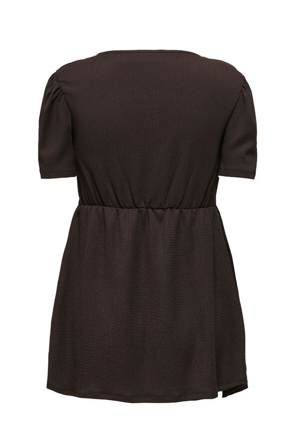 Only Maternity Top de manga corta maternity marr&oacute;n