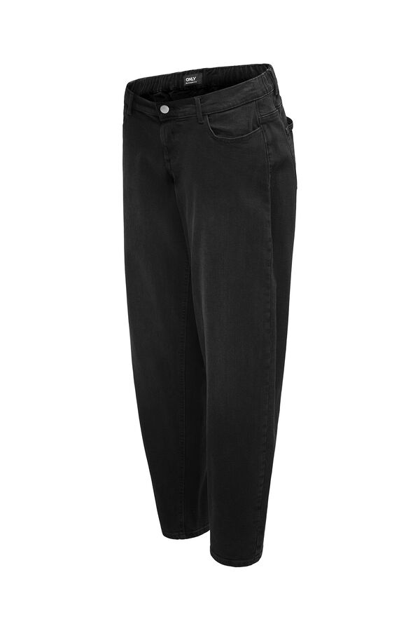 Only Maternity Straight maternity jeans black