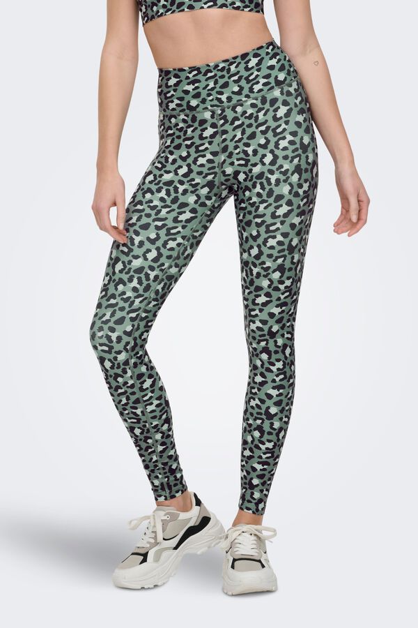 Only Play High-rise sports leggings green