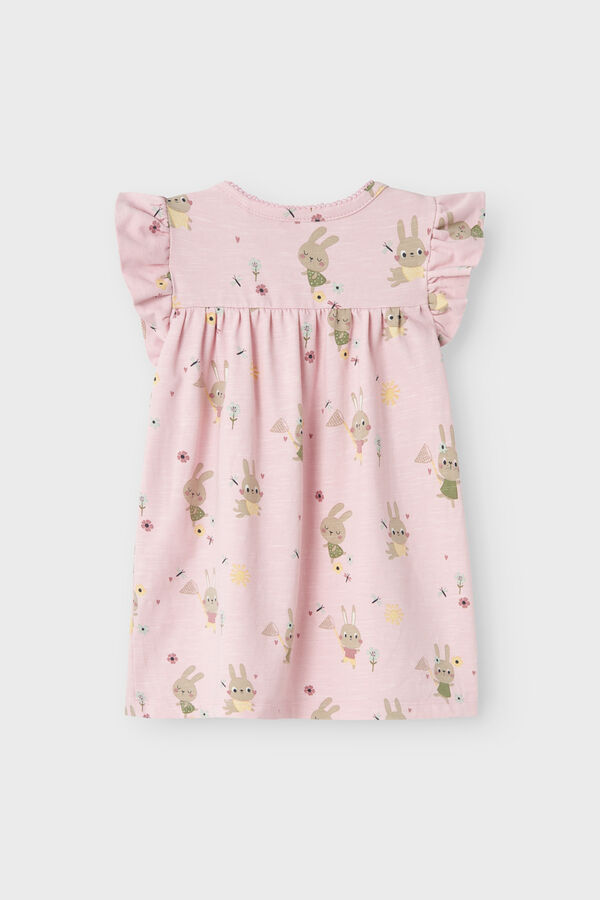 Womensecret Baby girls' cotton dress rózsaszín