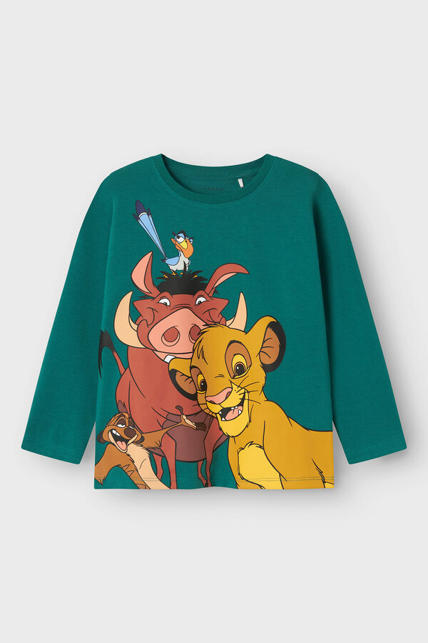 Name it Camiseta ni&ntilde;o Rey Le&oacute;n turquesa