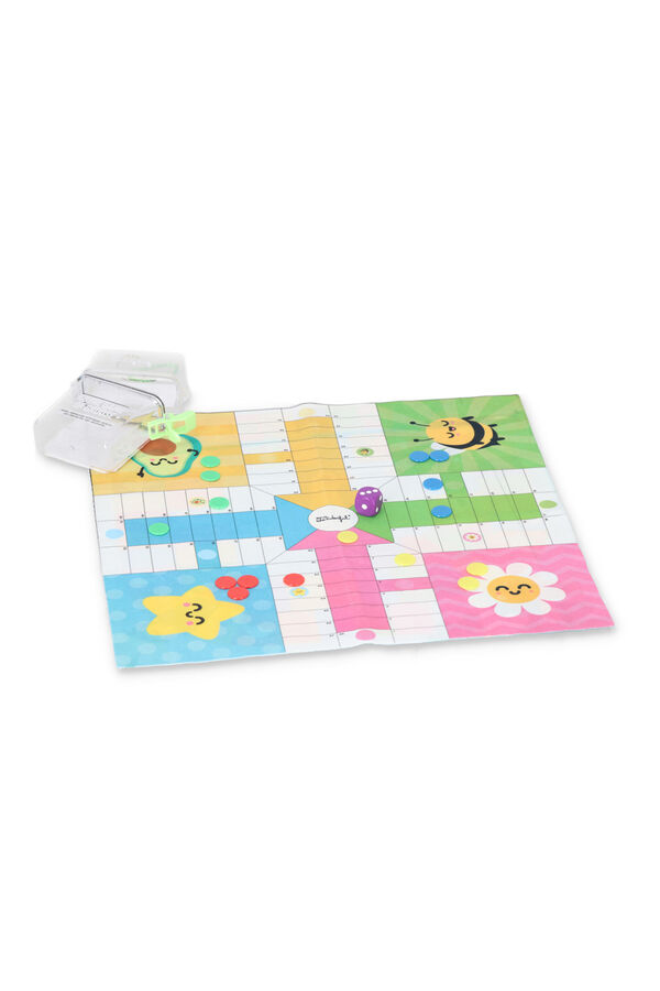 Mr. Wonderful reversible board game Parcheesi and the game of the goose printed