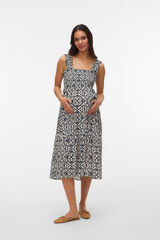Mamalicious Strappy long dress grey