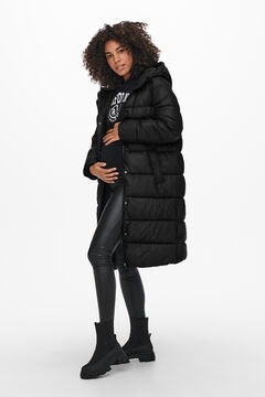 Womensecret Long maternity puffer coat Schwarz