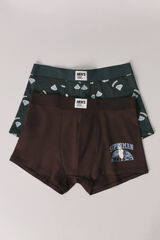 Women'secret Pack of 2 Superman boxers printed