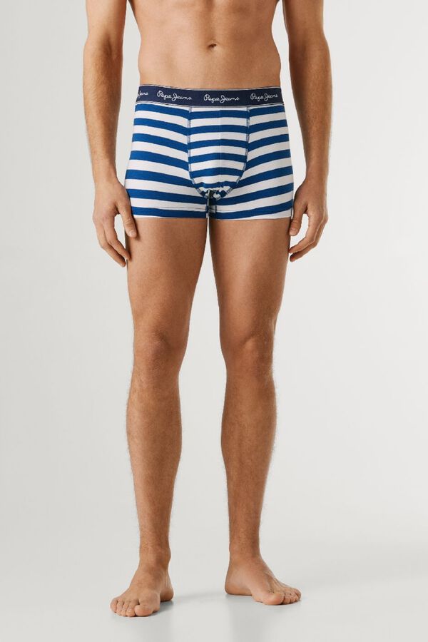 Pepe Jeans Pack 3 boxer liso y rayas verde