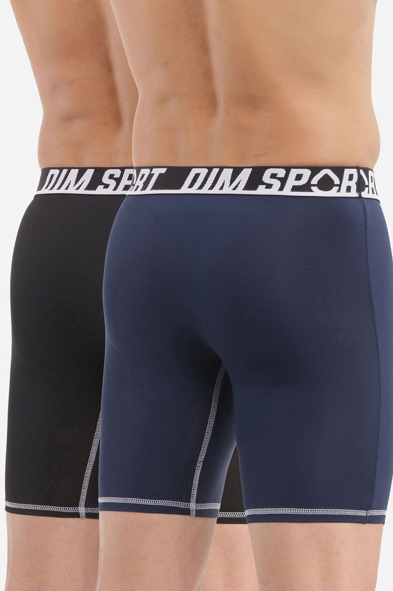 DIM Pack de 2 boxers de deporte de microfibra con malla transpirable DIM
