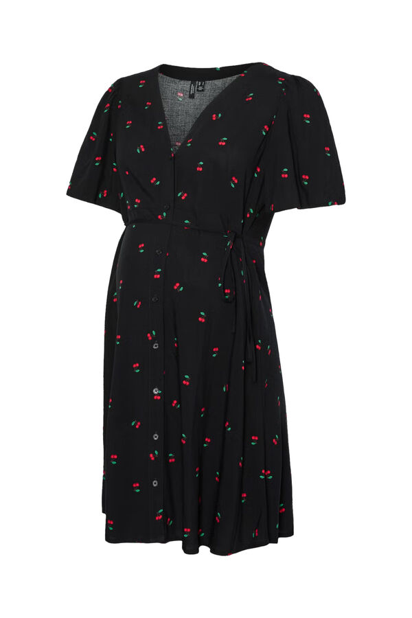 Mamalicious Maternity and breastfeeding short dress black