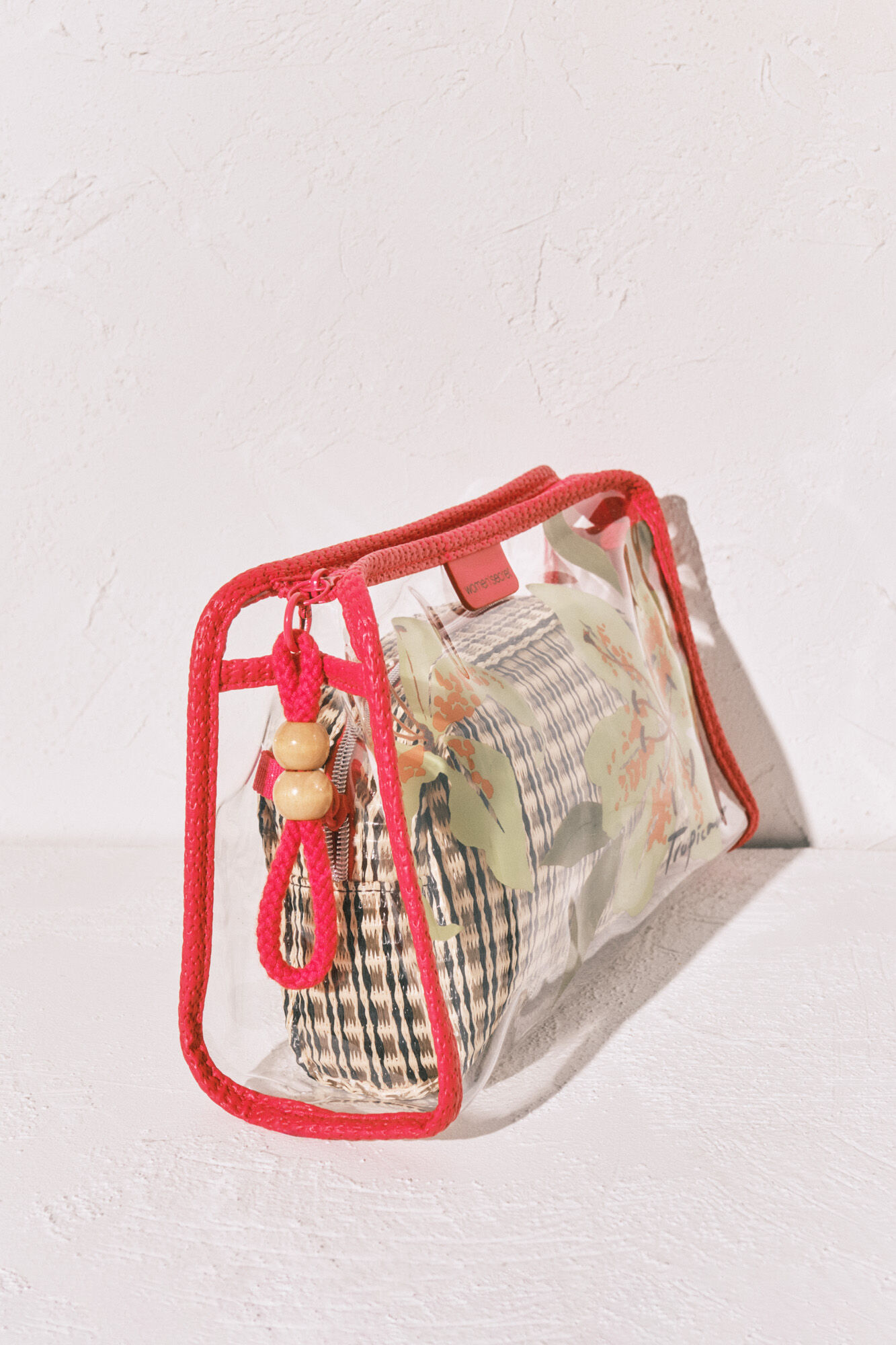 Women'secret Transparent and raffia vanity case pack