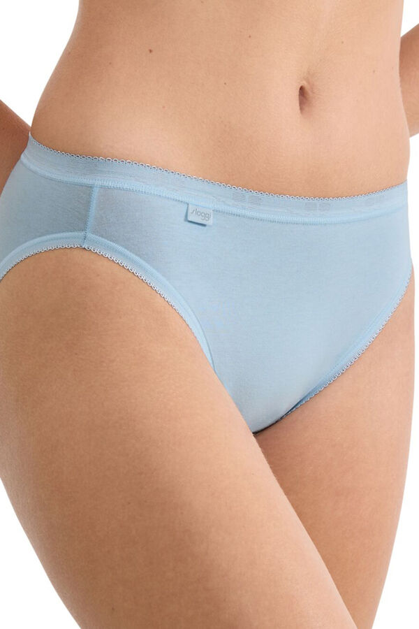 Sloggi Pack 3 bragas altas invisibles azul