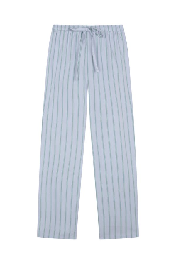 Women'secret Pantal&oacute;n largo rayas bombacho azul estampado